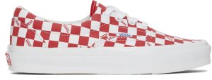 Vans Red & White OG Era LX Sneakers (VN0A3CXN9V9)