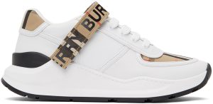 Burberry White & Beige Ronnie M Sneakers (8024052)