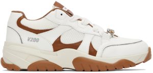 Axel Arigato White & Tan Catfish Sneakers (F0051010)