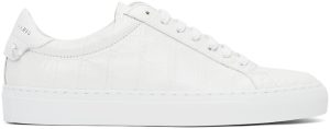 Givenchy White Croc Urban Knots Sneakers (BE0003E10J)