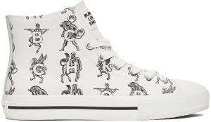 Burberry White Mythical Alphabet Larkhall Sneakers (8039479)