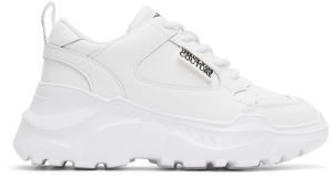 Versace Jeans Couture White Speedtrack Sneakers (E71VA3SC2EZP008)