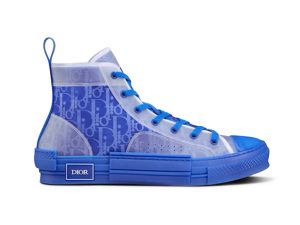 Dior B23 High Top Blue Dior Oblique Canvas (3SH118ZMK_H561)