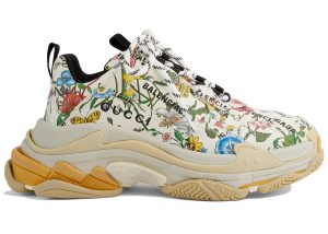 Gucci x Balenciaga The Hacker Project Triple S Flora Print (W) (677195UL110 8461)