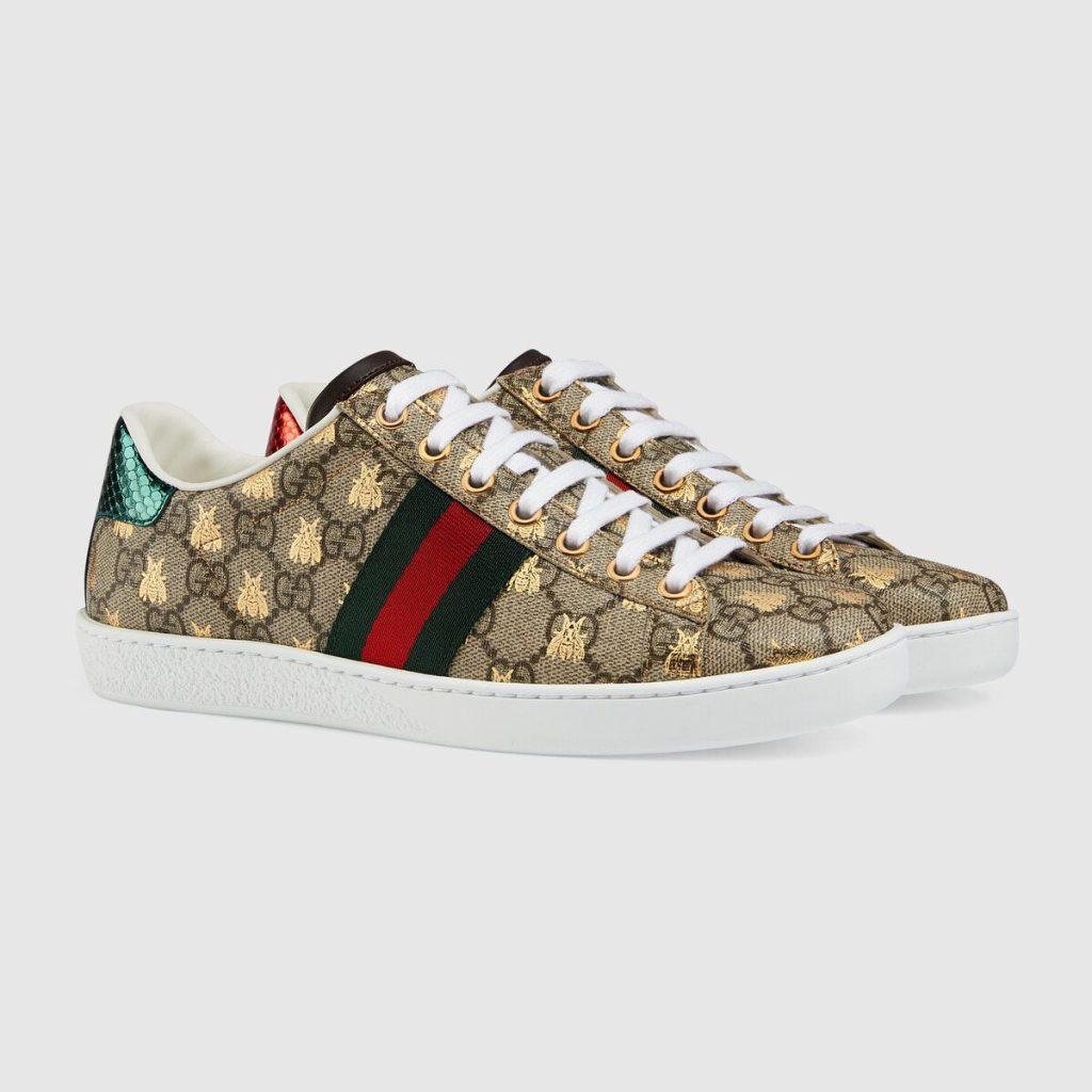 Gucci Ace GG Supreme Bees (W) (550051 9N020 8465 / 550051 9N050 8465) (3)
