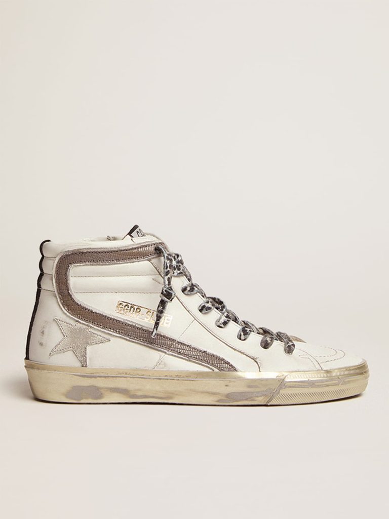 Golden Goose White Slide Leather Sneakers (GWF00115.F002452.10874) (6)