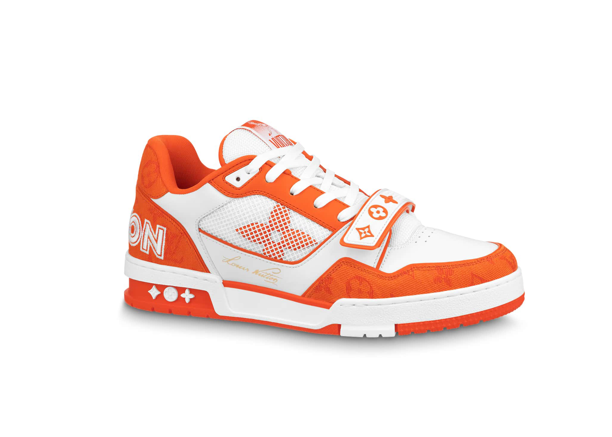 Louis Vuitton Trainer Monogram Denim Orange (1A9ZD6 / 1A9ZBO)
