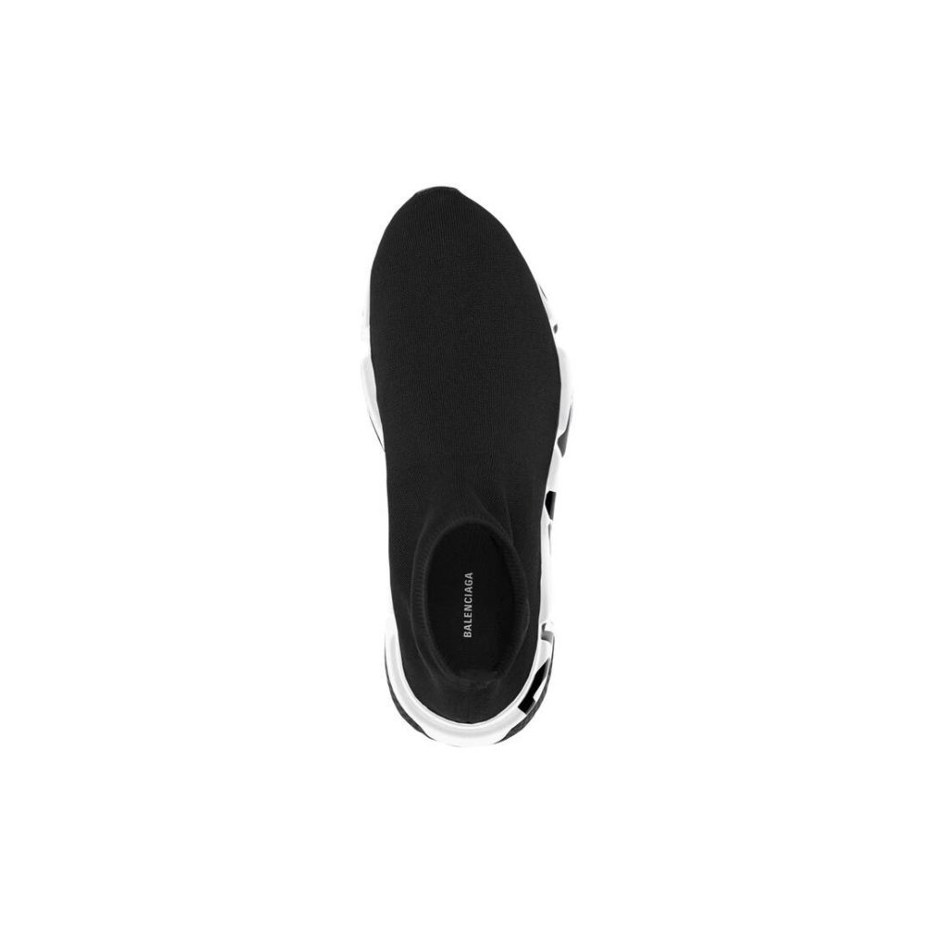 Balenciaga Speed Graffiti Trainers White Black Logo (W) (605942W05GE1015 / 605942W2DB71015) (5)