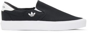 adidas Originals Black Court Rallye Slip-On Sneakers (FY4551)