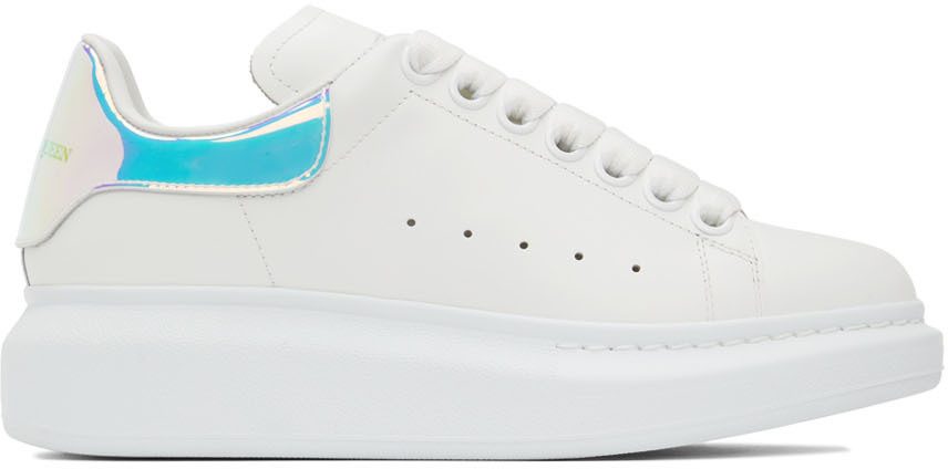 Alexander McQueen SSENSE Exclusive Off-White Holographic Oversized Sneakers (561726WHVI5) (6)