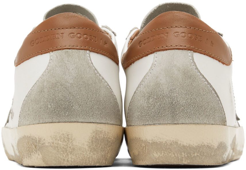 Golden Goose White & Brown Super-Star Sneakers (GMF00102.F002182.10803) (6)