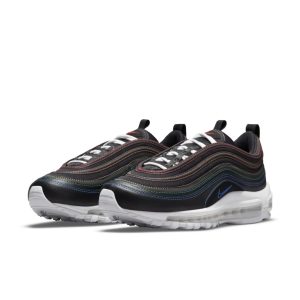 Nike Air Max 97 Black Rainbow Stitching (W) (DJ5999-001)