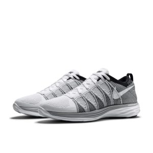 Nike Flyknit Lunar 2 White Wolf Grey Black (620465-100)