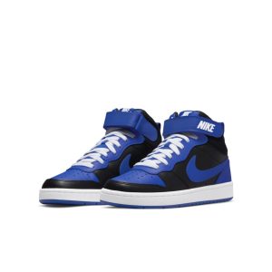Nike Court Borough Mid 2 Black Game Royal (GS) (DM8872-001)