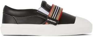 Burberry Kids Icon Stripe Ben Slip-On Sneakers (8041002)