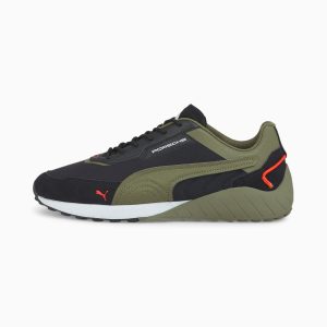 Puma Porsche Legacy SpeedFusion Motorsport schoenen Zwart/Groen (306996-01)
