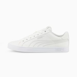 Puma Smash Vulc v3 Lo CV Wit/Grijs (383875-01)