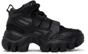 Rombaut Black Beyond Leather Boccaccio II Riot Low Sneakers (W21-B-027)