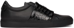 Givenchy Black Croc Urban Knots Sneakers (BH0003H0XN)