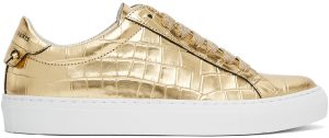 Givenchy Gold Croc Urban Knots Sneakers (BE0003E0YJ)