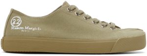 Maison Margiela Khaki Tabi Low Sneakers (S57WS0252 P3966)