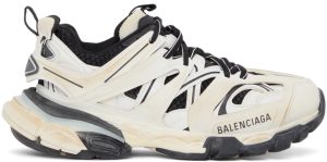 Balenciaga White & Black Track Sneakers (542436 W1GC4)