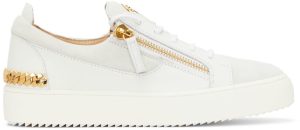 Giuseppe Zanotti White Camoscio Sneakers (RU10057-90641)