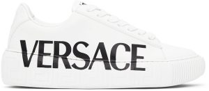 Versace White Greca Logo Sneakers (DST644D_DV51G_D0141)