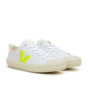 Veja Nova Canvas White Jaune Fluo  (NA012282B)
