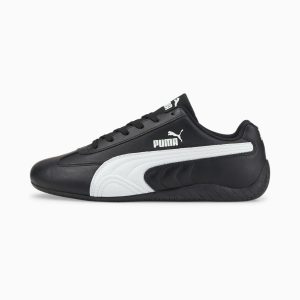 Puma Speedcat Shield Lth Driving Shoes Wit/Zwart (387054-02)
