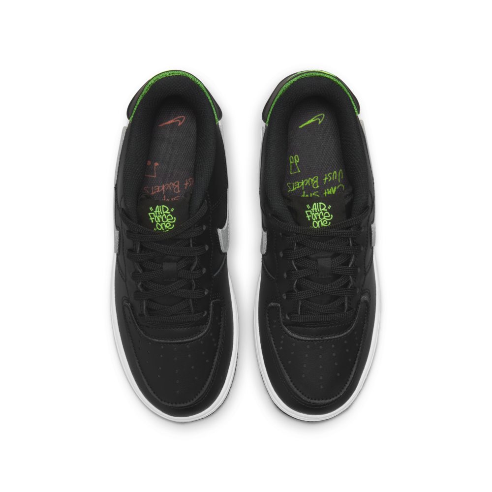 Chaussures NIKE - Af1/1 (Gs) DH7341 001 Black/Metallic Silver/Lapis - Ã lacets - Chaussures 