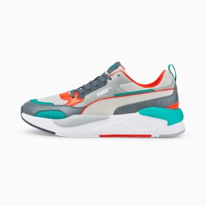 Puma X-Ray 2 Square Groen/Grijs/Oranje (373108-46)