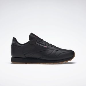 Reebok Classic Leather Schoenen Intense Black / Gum