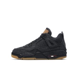 Air Jordan x Levi’s Nike AJ IV 4 Denim Levis Black/Black (With Levis Tag) (GS) (2018) (AQ9103-001)
