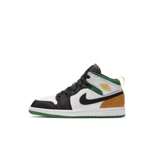 Jordan 1 Mid SE White Laser Orange Lucky Green (PS)