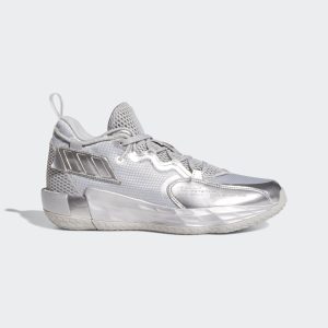 adidas Dame 7 EXTPLY Grey Two / Silver Metallic / Cloud White (FZ0172)