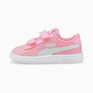 Puma Smash v2 Glitz Glam Roze/Zilver (367380-27)