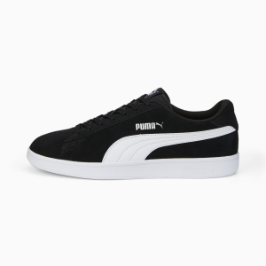 Puma Smash V2 brede Wit/Zwart (386436-01)