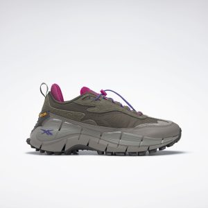 Reebok Zig Kinetica 2.5 Edge  Army Green / Boulder Grey / Semi Proud Pink (HR1772)