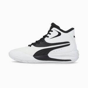 Puma Triple Mid basketbalschoenen Wit/Zwart (376451-07)