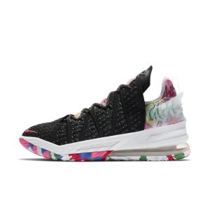 Nike LeBron 18 ‘James Gang’ Black/Pink Blast/Multi-Color (CQ9283-002)