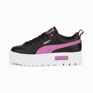 Puma Mayze Lth sneaker dames Zwart (381983-18)
