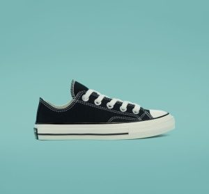 Converse Little Kids Vintage Canvas Chuck 70 Low Top Black/black/egret (368986C)