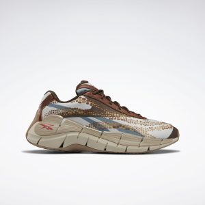 Reebok Jurassic World Zig Kinetica 2.5  Stark Grey / Peat / Grizzly Brown (HQ6263)