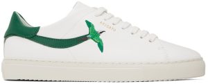 Axel Arigato White & Green Clean 90 Stripe Bee Bird Sneakers (F0518001)