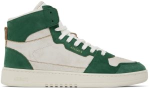 Axel Arigato White & Green Dice Hi Sneakers (41015)