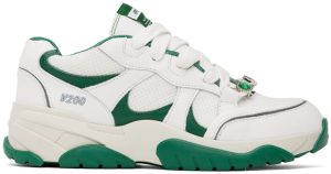 Axel Arigato White & Green Catfish Lo Sneakers (F0051012)