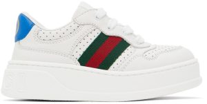Gucci Baby White House Web Sneakers (702914 UPG10)
