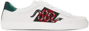 Gucci White Embroidered Ace Sneakers (456230 02JP0)
