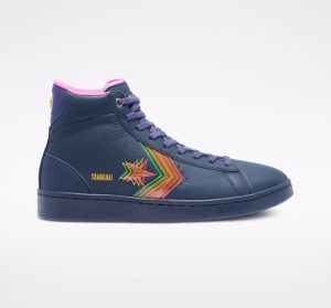 Converse Heart Of The City Pro Leather High Top Obsidian/hyper Magenta (170237C)